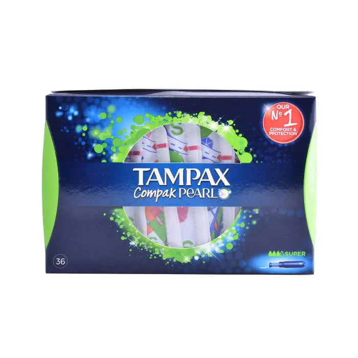 Tampax Pearl Compak Super 36 Units Jag Couture London - New York