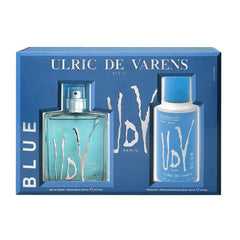 Ulric De Varens Blue Eau De Toilette Spray 100ml Set 2 Pieces Jag Couture London - New York