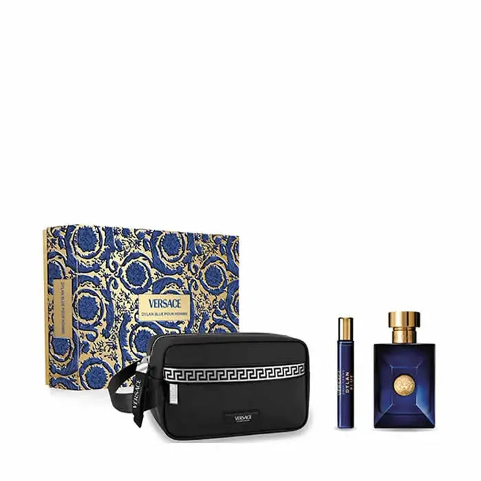 Versace Dylan Blue Pour Homme Eau De Toilette Spray 100ml Set 3 Pieces Jag Couture London - New York
