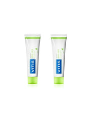 Vitis Duplo Aloe Vera Toothpaste Apple Flavor  2X150ml +75ml Free Jag Couture London - New York
