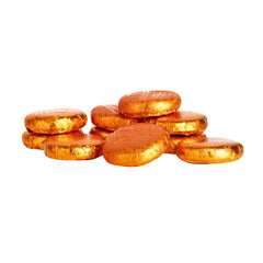 Orange crème - dark chocolate covered fondant in orange coloured foil 120pcs