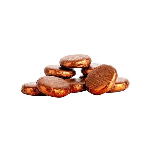 Coffee crème - dark chocolate covered fondant in brown coloured foil 120pcs