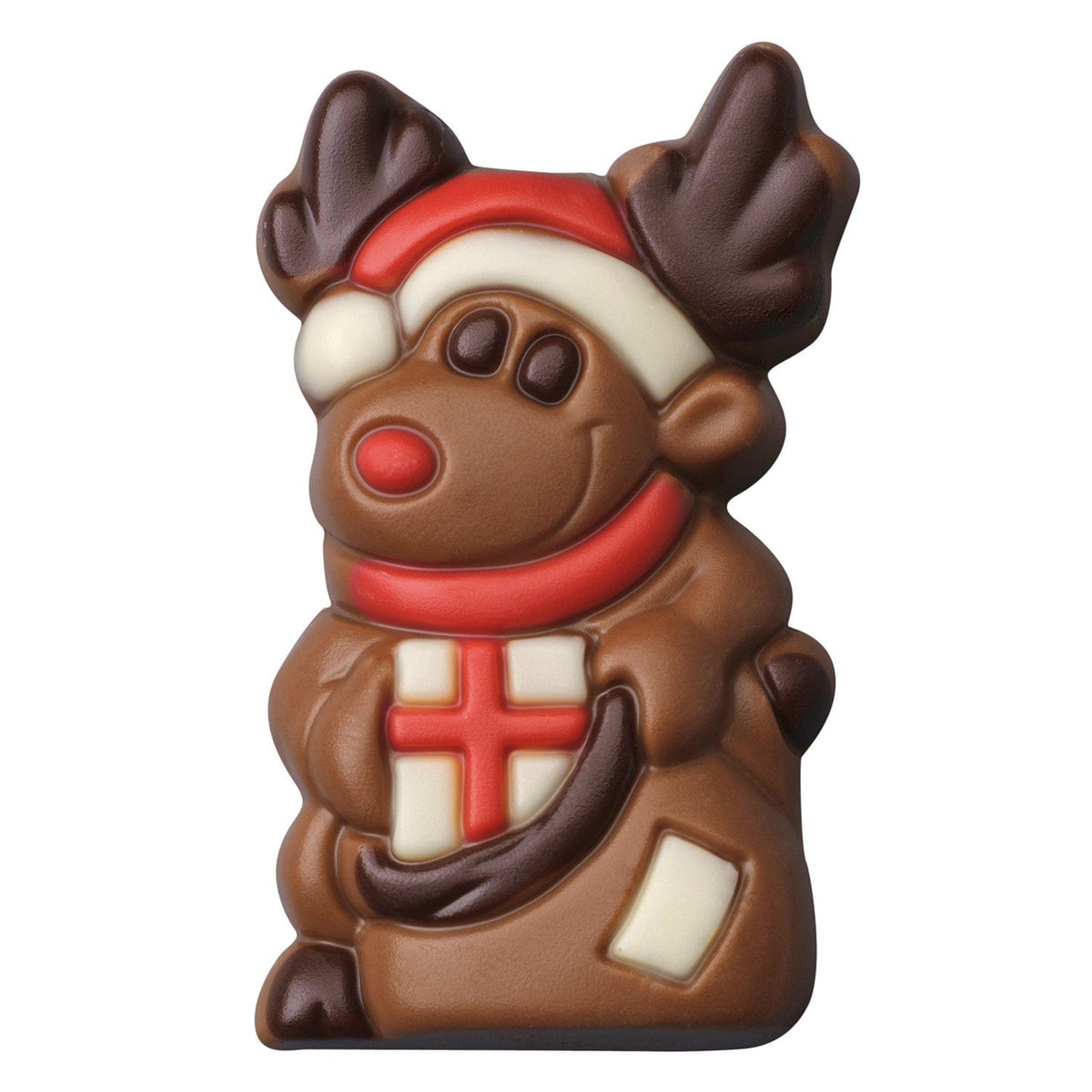 Assorted decorated solid chocolate Christmas figures - 54mm - approx 10g