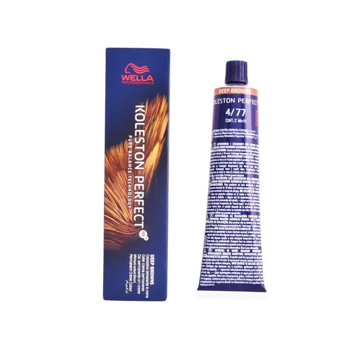 Wella Koleston Perfect Me+ 4/77 Deep Browns 60ml Jag Couture London - New York