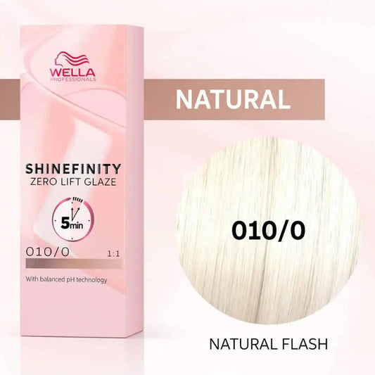 Wella Shinefinity Zero Lift Glaze 010-0 Natural Flash 60ml Jag Couture London - New York