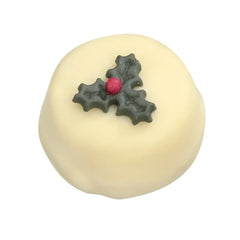 Jag Couture London - New York White Caramel - white chocolate with caramel filling decorated with holly
