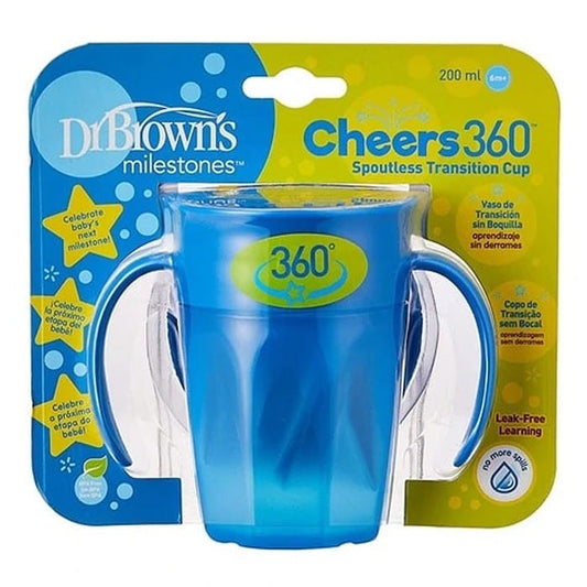Jag Couture London - New York 360 Tumbler Without Spout Blue With Handles 200ml
