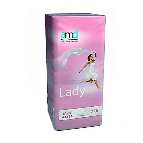 Jag Couture London - New York Amd Protector Absorbente Femenino Maxi 16 Unidades Active Medical
