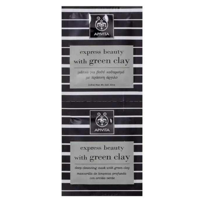 Jag Couture London - New York Apivita Beauty Express Deep Cleansing Face Mask With Green Clay 2x8ml