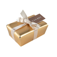 Jag Couture London - New York Assorted Belgian chocolates in gold ballotin with ribbon