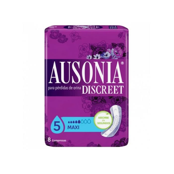 Jag Couture London - New York Ausonia Discreet Sanitary Towels Maxi Urinary Incontinence 8 Units