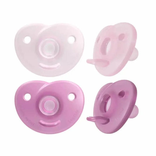 Jag Couture London - New York Avent Soothies Soothers 100% Silicone 0-6 Months Girl 2U