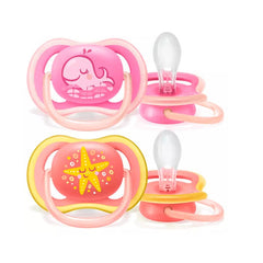 Jag Couture London - New York Avent Ultra Air Deco Pacifier 6-18 Months Girl 2U