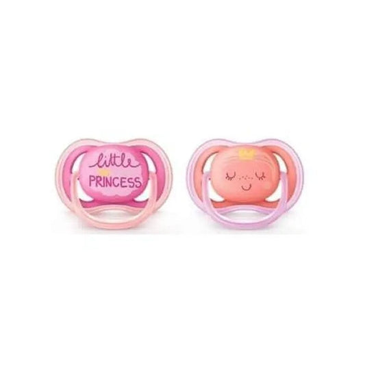 Jag Couture London - New York Avent Ultra Air Pacifiers, 2 pcs (Pink and Salmon) SCF343/22