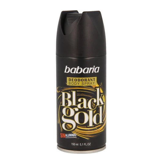 Jag Couture London - New York Babaria Black Gold Deodorant Spray 150ml+50ml Free