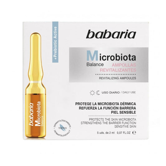 Jag Couture London - New York Babaria Microbiota Balance Tratamiento Ampollas Revitalizantes Piel Sensible Uso Diario 5un