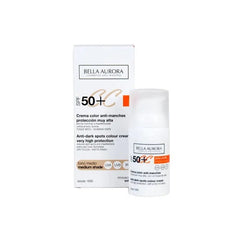 Jag Couture London - New York Bella Aurora CC Anti-Spot Cream Spf50 Medium Tone 30ml