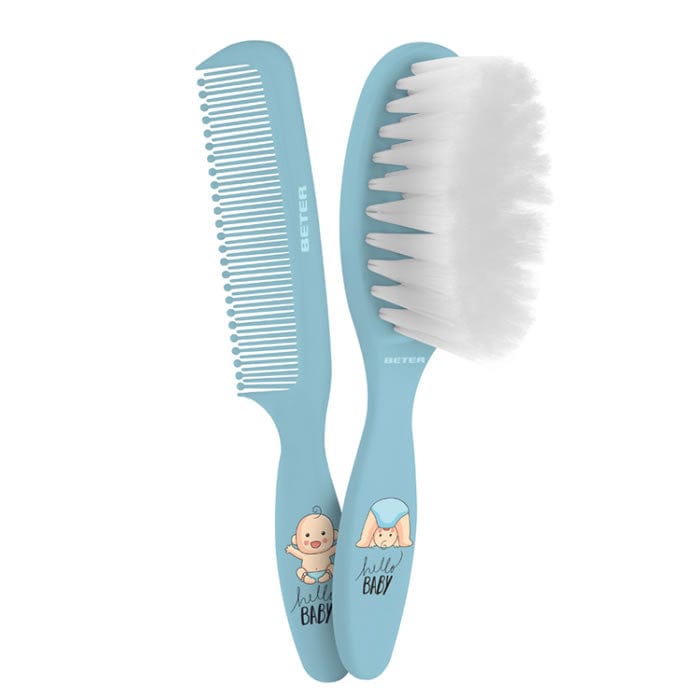 Jag Couture London - New York Beter Baby Brush And Comb Set Blue