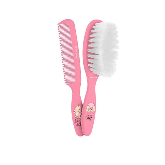 Jag Couture London - New York Beter Baby Brush And Comb Set Pink