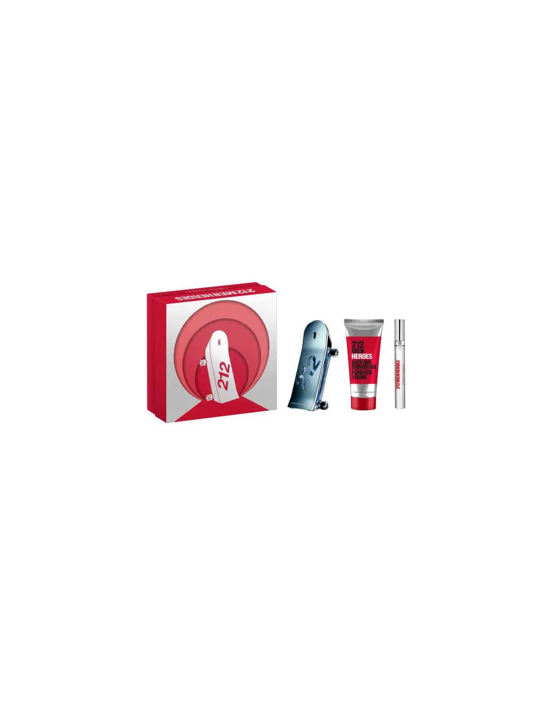 Jag Couture London - New York Carolina Herrera Set 212 Heroes Men Edt 90ml Edt 10ml@