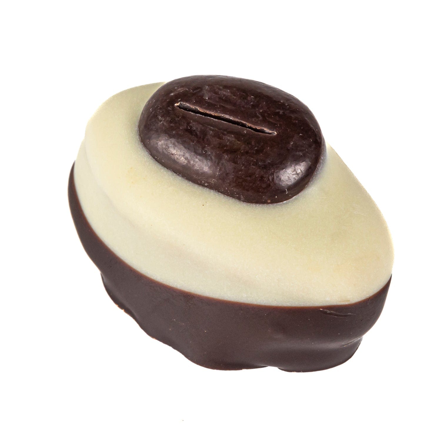 Jag Couture London - New York Coffee cream - white and dark chocolate enrobed coffee cream topped with chocolate bean 13g approx 3kg