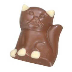 Jag Couture London - New York Cuddles the cat - decorated solid milk chocolate - appr 63pcs