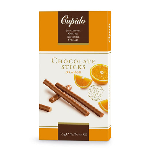 Jag Couture London - New York Cupido orange flavoured milk chocolate sticks
