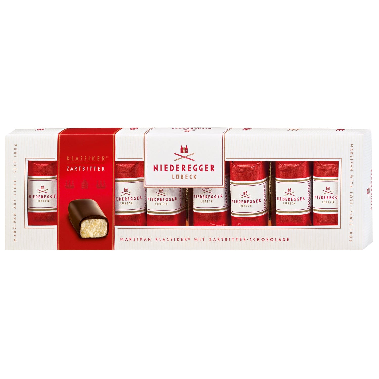 Jag Couture London - New York Dark chocolate covered mini marzipan loaves in gift box