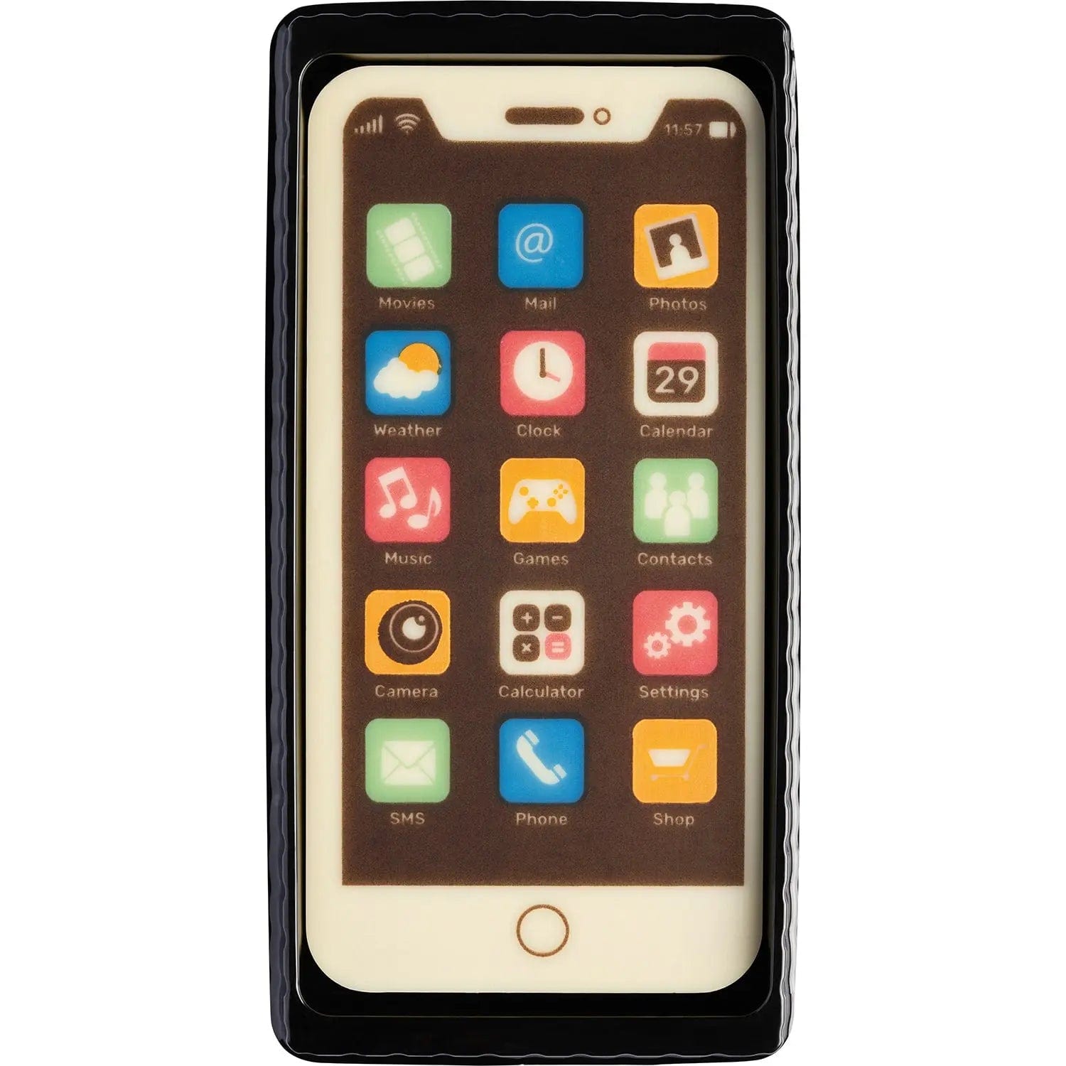 Jag Couture London - New York Decorated white chocolate smartphone in gift box - 132mm