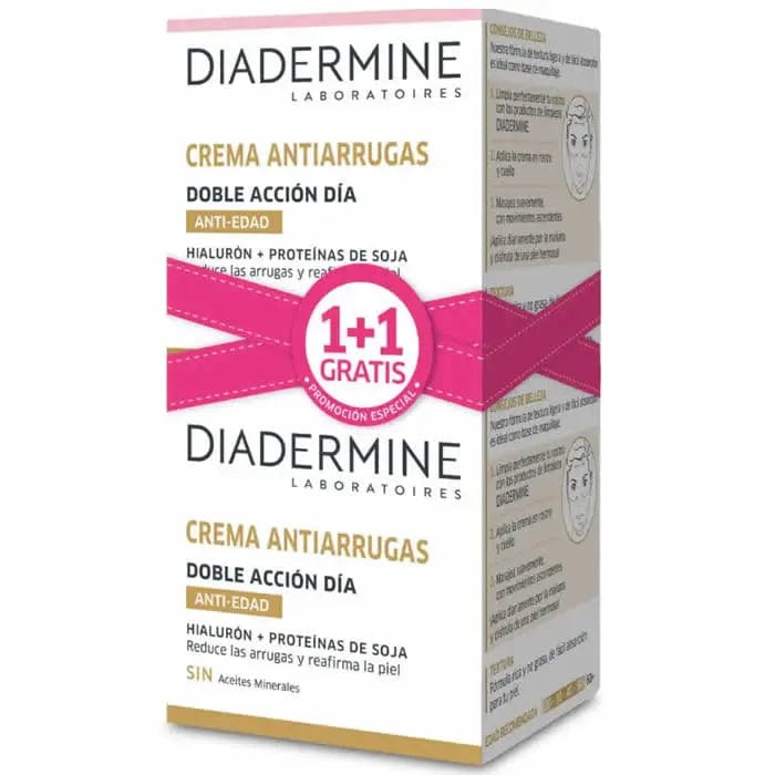 Jag Couture London - New York Diadermine Double Action Anti Wrinkle Day Cream 50ml Set 2 Pieces