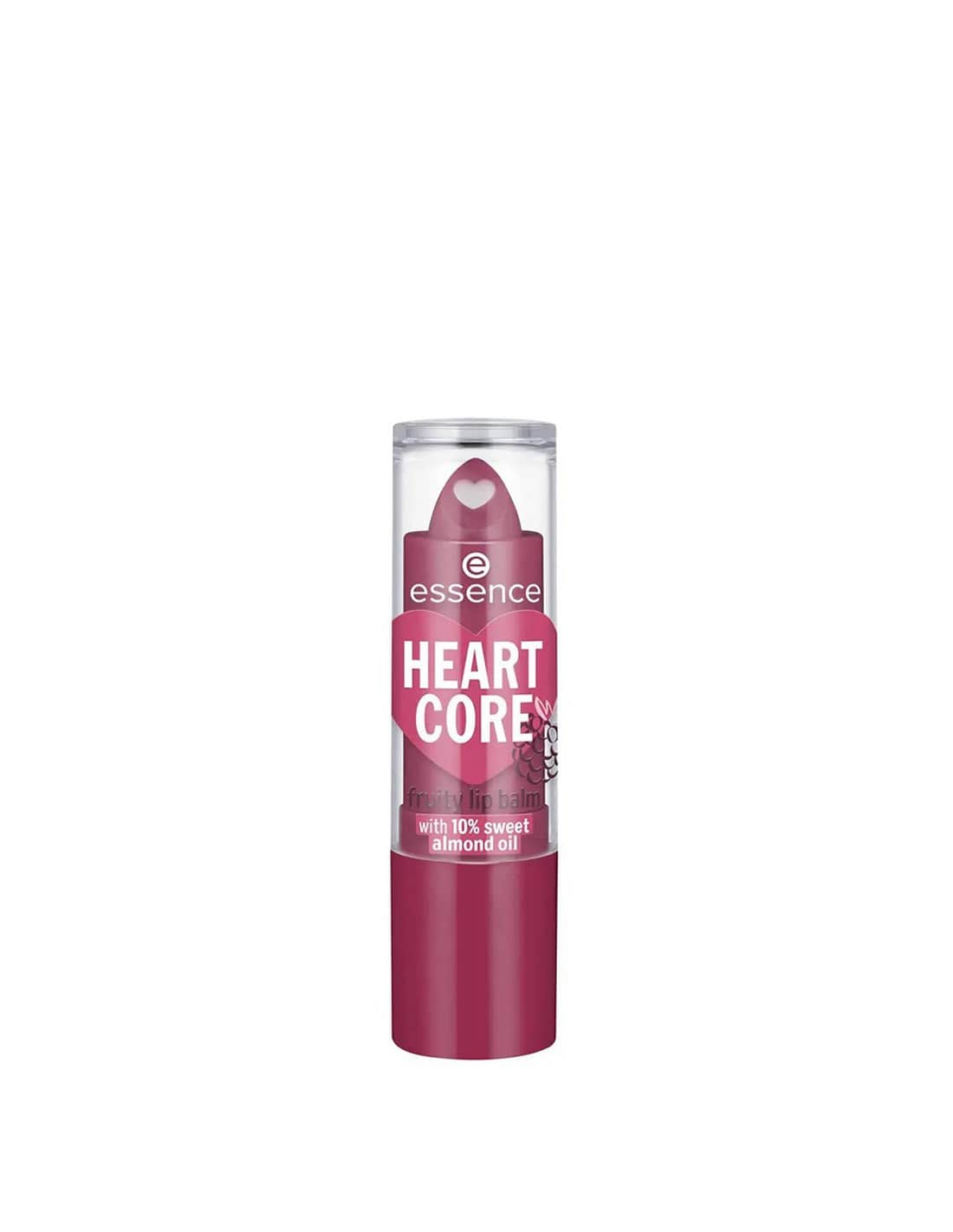 Jag Couture London - New York Essence Cosmetics Heart Core Fruity Bálsamo Labial 05-Bold Blackberry 3g