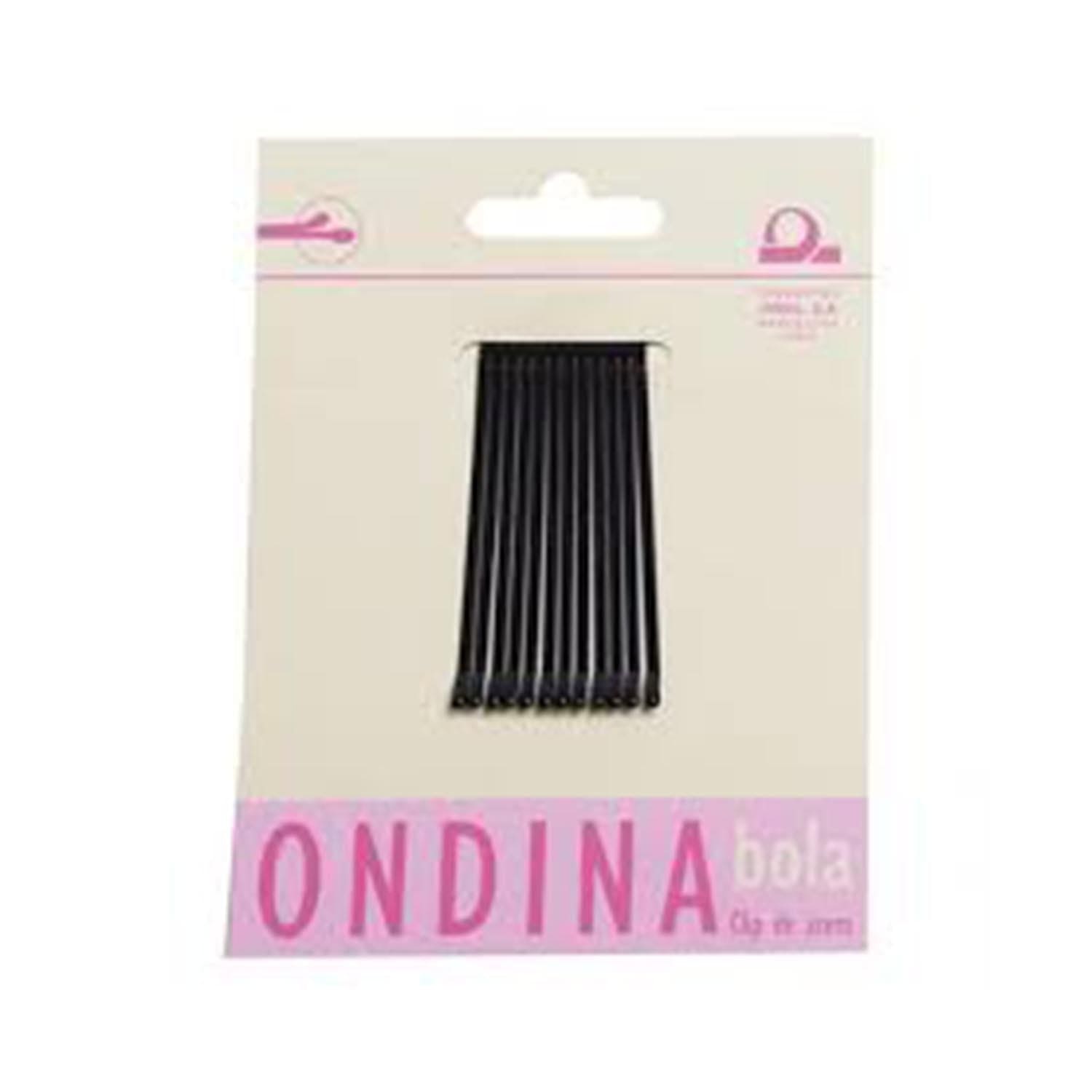 Jag Couture London - New York Eurostil Bola Negro Negro Clips Ondina 50mm Carton 1un