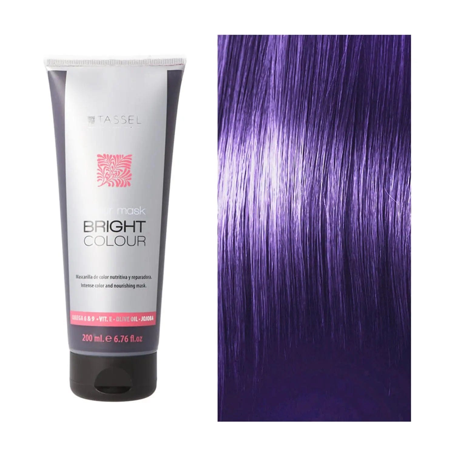 Jag Couture London - New York Eurostil Bright Colour Mascarilla Capilar Color Violeta 1un