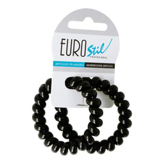 Jag Couture London - New York Eurostil Negro Negro Gomas En Espiral Grande 55cm Pack 1un