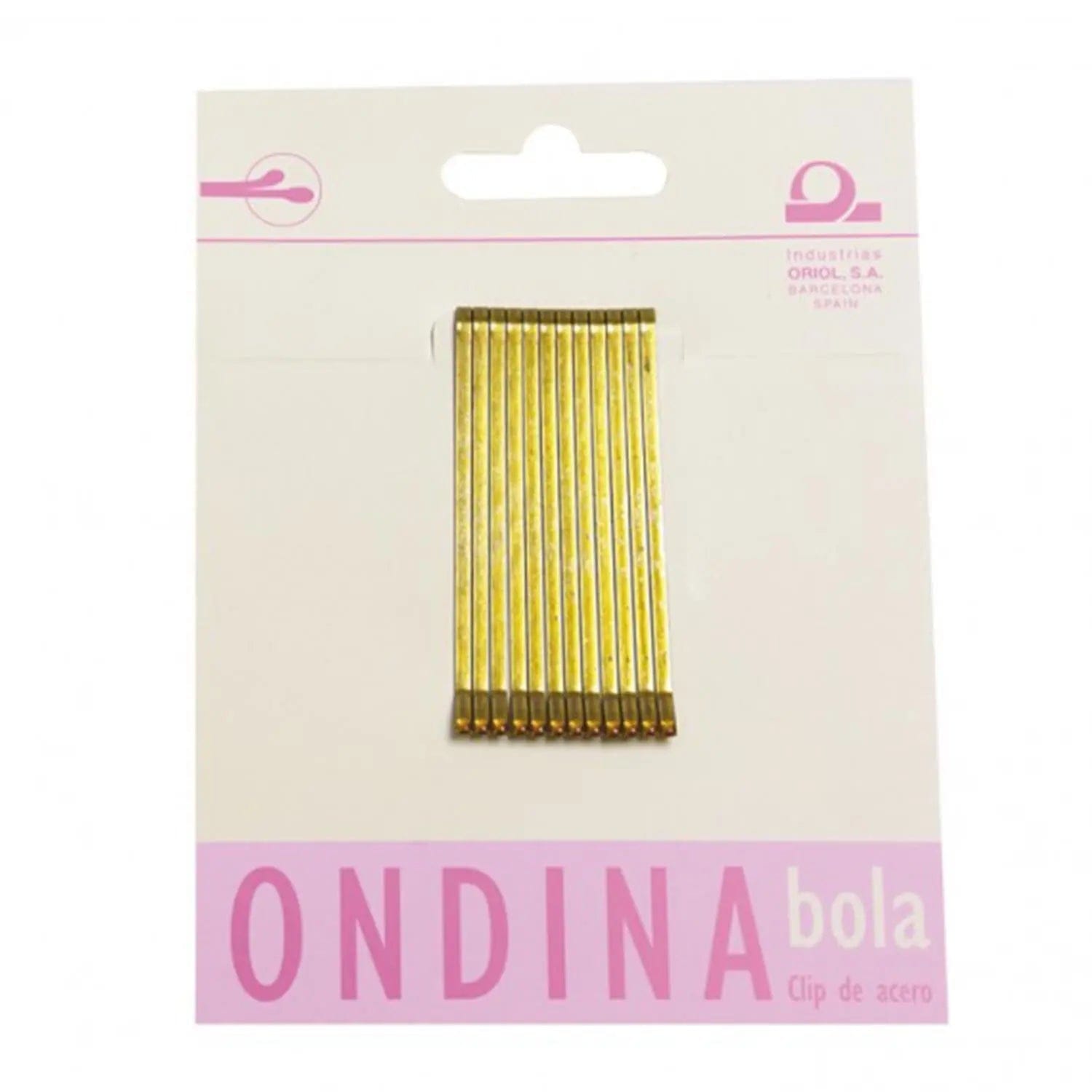 Jag Couture London - New York Eurostil Ondina Clips 50mm Bola Bronce 12un