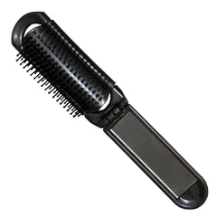Jag Couture London - New York Eurostil Plegable Negro Negro Cepillo De Pelo Con Espejo Negro Negro 1un