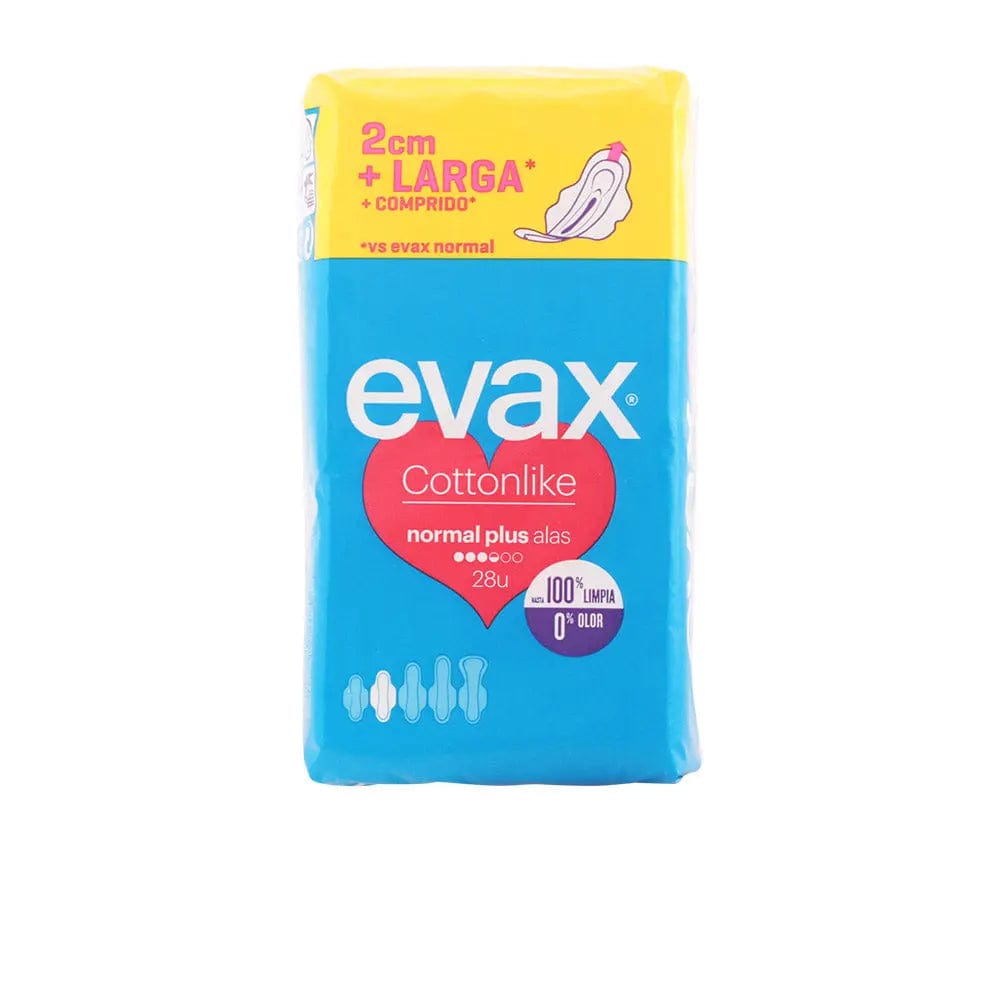 Jag Couture London - New York Evax Cottonlike Normal Plus With Wings Sanitary Towels 28 Units