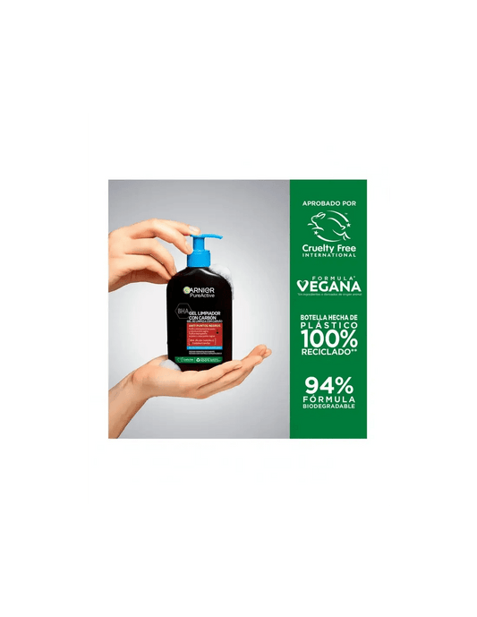 Jag Couture London - New York Garnier Pure Active Gel Limpiador Con Carbón 250ml