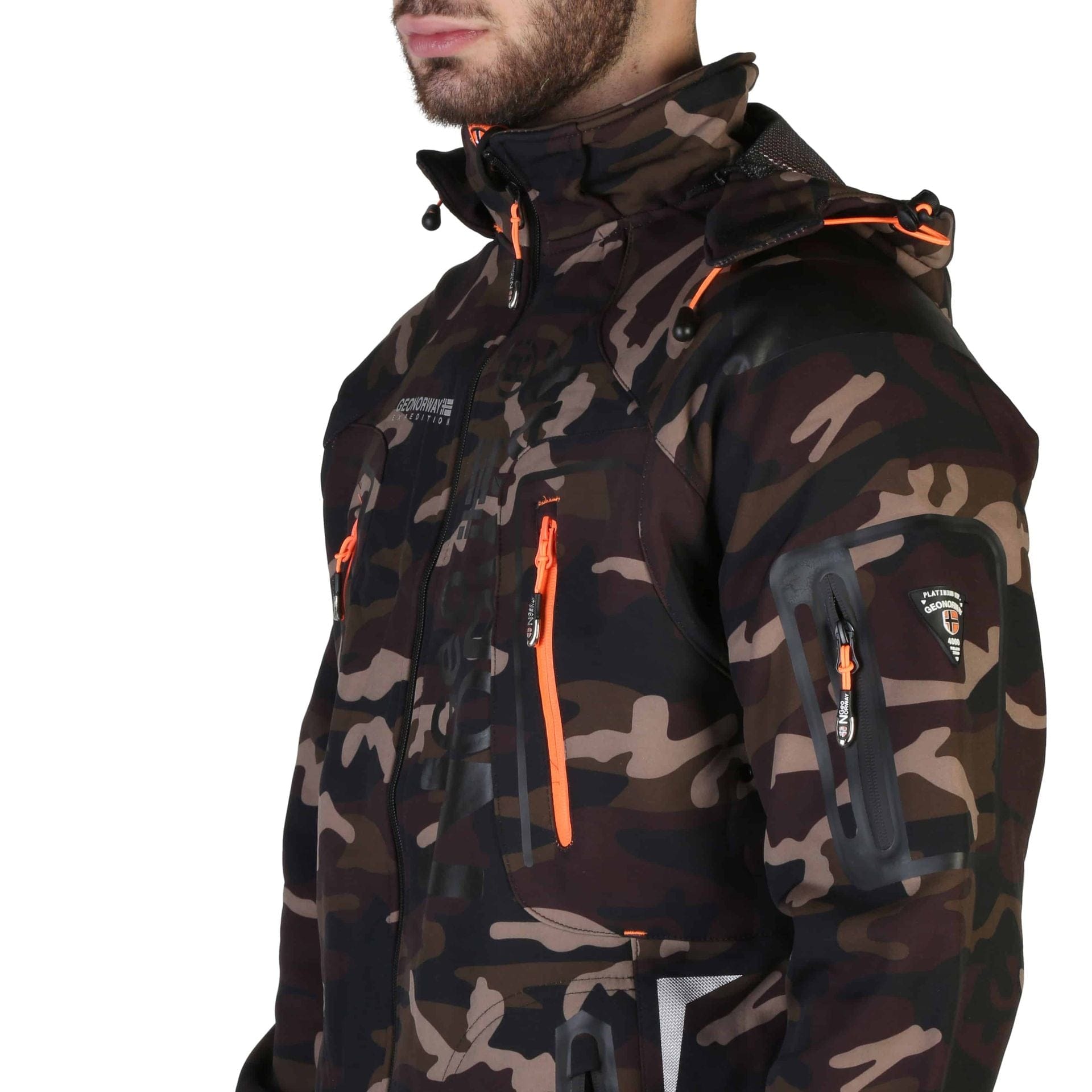 Jag Couture London - New York Geographical Norway Techno-camo_man_kaki-orange