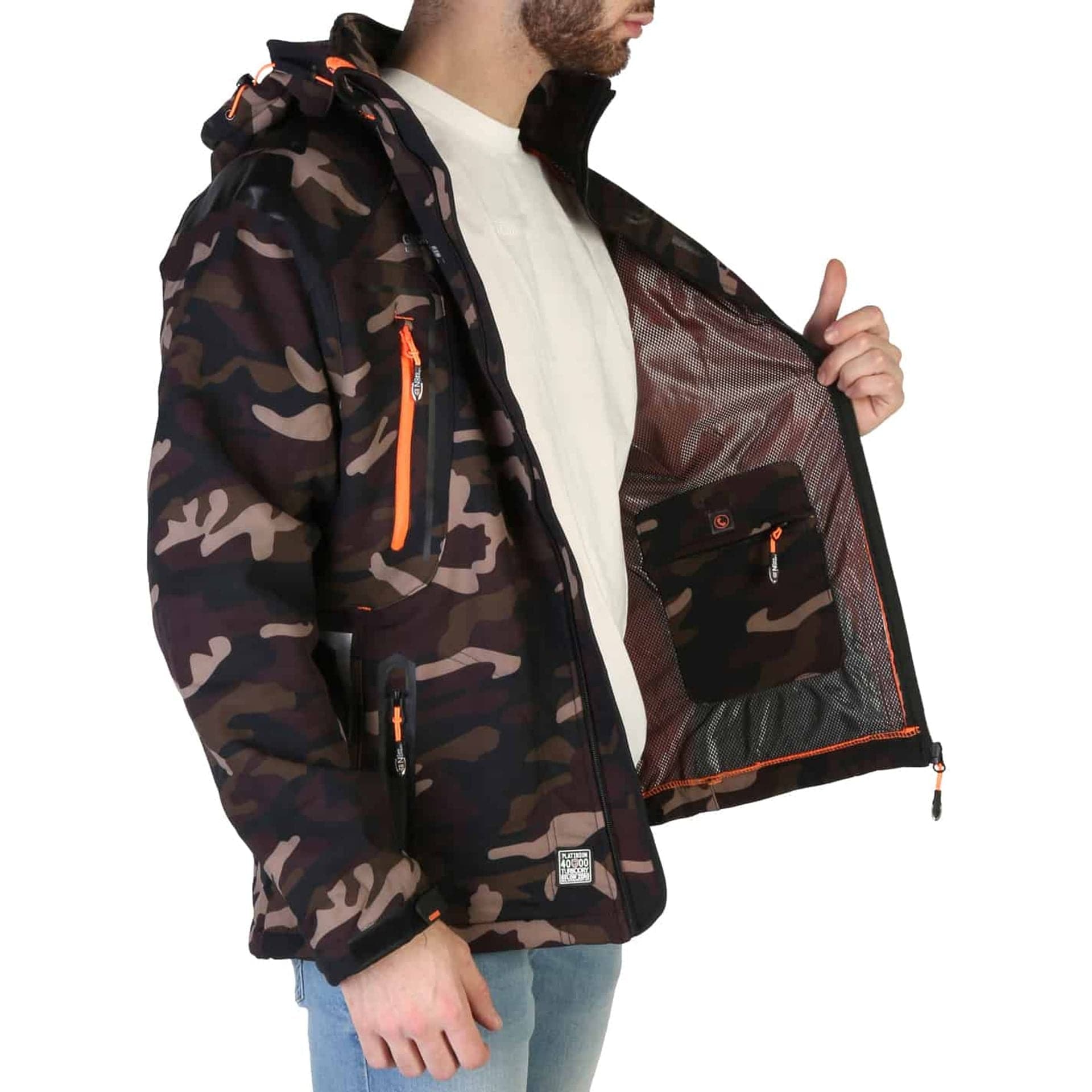 Jag Couture London - New York Geographical Norway Techno-camo_man_kaki-orange