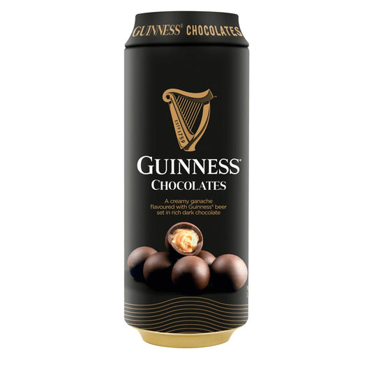 Jag Couture London - New York Guinness beer can with creamy Guinness flavoured ganache filled dark chocolate balls