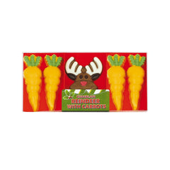 Jag Couture London - New York Hand decorated chocolate reindeer and carrots in acetate pack