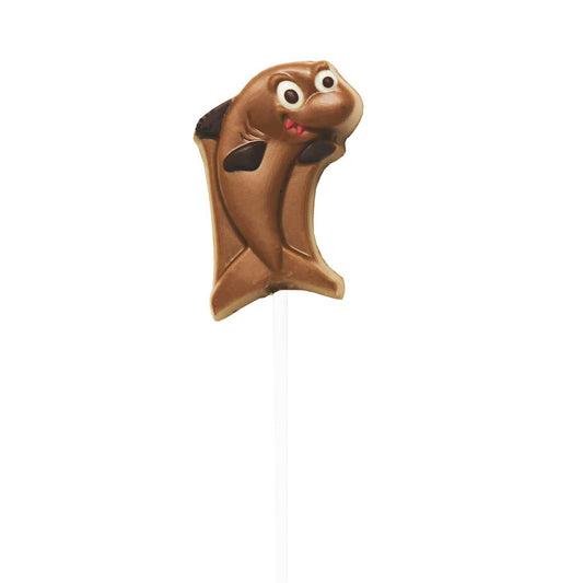 Jag Couture London - New York Hand decorated chocolate shark lollipops in display