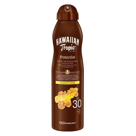 Jag Couture London - New York Hawaiian Tropic Coconut y Mango Aceite Spf30 180ml Spray