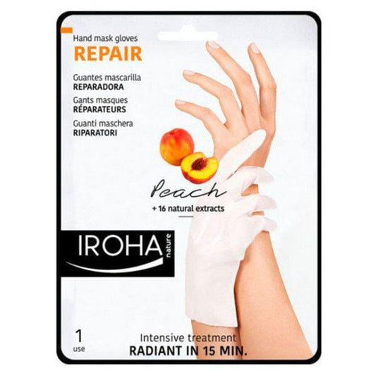 Jag Couture London - New York Iroha Nature Peach Hand y Nail Mask Gloves Repair