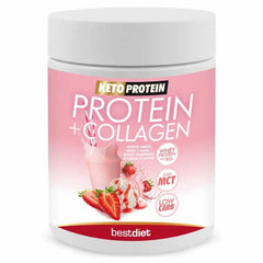 Jag Couture London - New York Keto Protein Protein+Collagen Shake Strawberry And Cream Flavour 400g