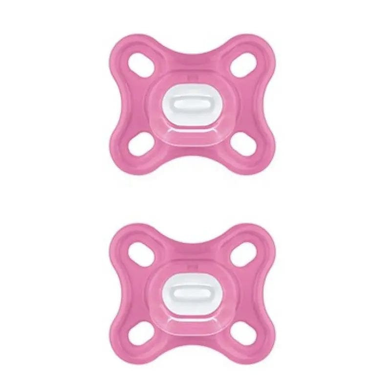 Jag Couture London - New York Mam Comfort Pacifier 100% Silicone Pink With Sterilizing Box 2 Units