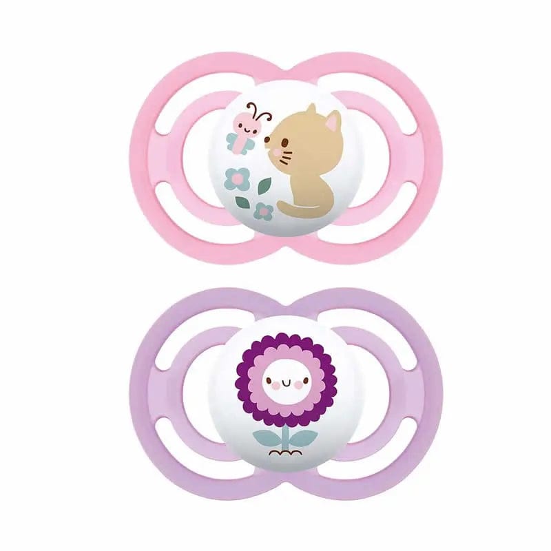 Jag Couture London - New York Mam Pacifier Perfect 16+ Silicone 2 Units Pink