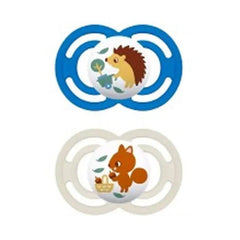 Jag Couture London - New York Mam Perfect +6M Silicone Pacifier Blue/White 2 Units