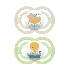 Jag Couture London - New York Mam Perfect +6M Silicone Pacifier Yellow/Green 2 Units